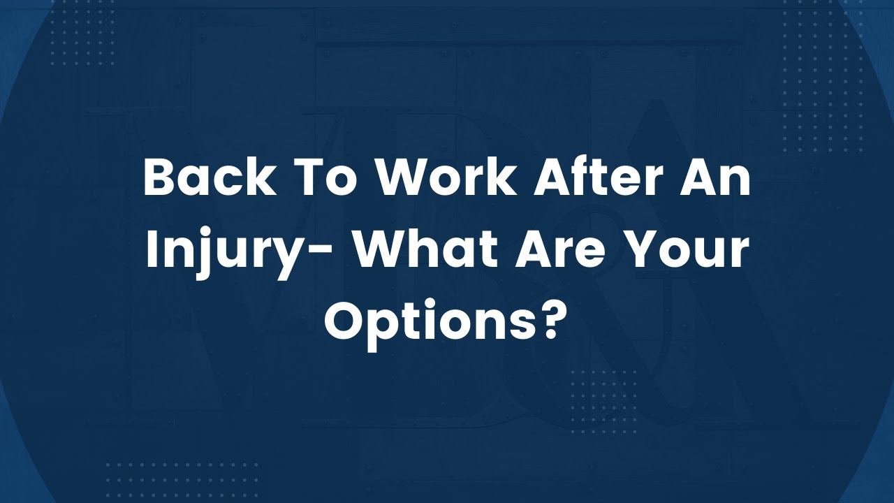 Understanding Your Legal Options After an Injury